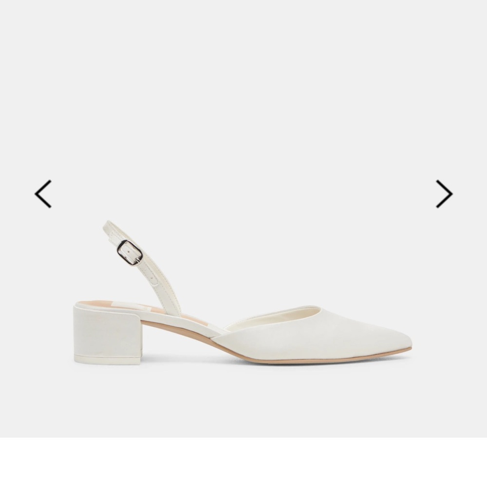 NEVER WORN - Carel Heels True White Satin